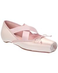 Christian Louboutin - Cassiasticina Silk Ballerina Flat - Lyst