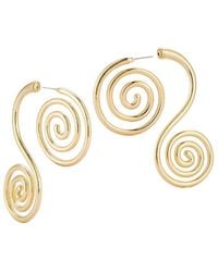 Sphera Milano - Plated Swirl Earrings - Lyst