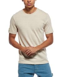Vince - Stripe Loose Knit Crewneck T-Shirt - Lyst