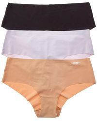 On Gossamer - Dkny 3Pk Laser-Cut Anywhere Hipster - Lyst