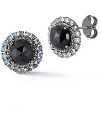 Banji Jewelry - Silver 0.50 Ct. Tw. Diamond & Gemstone Statement Studs - Lyst