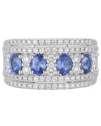 Gregg Ruth - 14K 1.98 Ct. Tw. Diamond & Sapphire Ring - Lyst