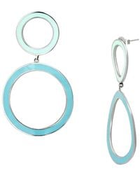 Alamode Jewelry - Stainless Steel Earring - Lyst