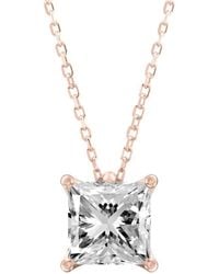Lab Grown Diamonds - 14k Rose Gold 2.00 Ct. Tw. Lab-grown Diamond Pendant Necklace - Lyst