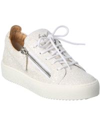 Giuseppe Zanotti May London Glitter Sneaker - White
