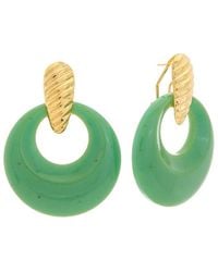 Kenneth Jay Lane - Plated Door Knocker Earrings - Lyst