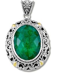 Samuel B. - 18K & 4.95 Ct. Tw. Emerald Pendant - Lyst