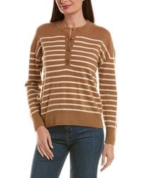 InCashmere - 100% Cashmere Henley Sweater - Lyst