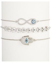 Eye Candy LA - The Luxe Collection Cz Hamsa & Infinity Bolo Cuff Bracelet - Lyst
