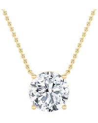 Lab Grown Diamonds - 14K 0.25 Ct. Tw. Lab-Grown Diamond Pendant - Lyst