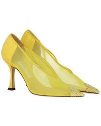 Jimmy Choo - Nicole 90 Mesh Heel - Lyst