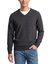 Forte - Cashmere 100% Cashmere V-Neck 100% Cashmere Sweater - Lyst