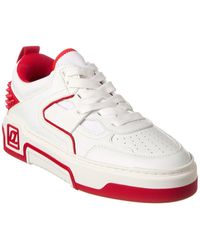 Christian Louboutin - Astroloubi Studded Leather Low-Top Trainers - Lyst