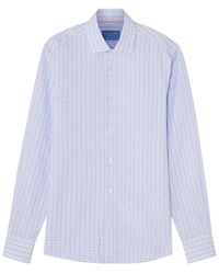 Robert Talbott - Reynolds Check Linen-Blend Shirt - Lyst