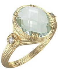 Reiss - 14K 2.50 Ct. Tw. Diamond & Amethyst Cocktail Ring - Lyst