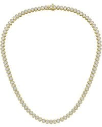 Diana M. Jewels - Fine Jewelry 14K 15.26 Ct. Tw. Lab-Grown Diamond Tennis Necklace - Lyst