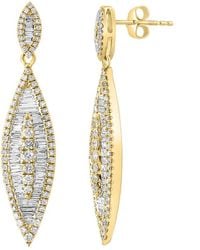 Effy Fine Jewelry - 14K 1.55 Ct. Tw. Diamond Drop Earrings - Lyst