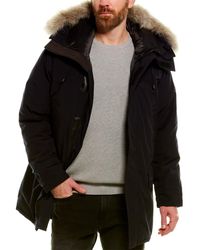 Canada Goose Synthetic Edgewood Black Label Parka in Blue for Men | Lyst