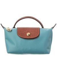 Longchamp - Le Pliage Original Canvas Pouch With Handle - Lyst