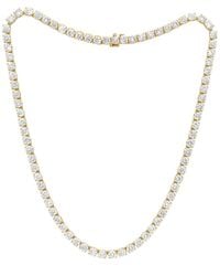 Diana M. Jewels - Diana M. 14K 60.00 Ct. Tw. Lab-Grown Diamond Tennis Necklace - Lyst