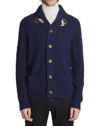 Paisley & Gray - Toggle Wool-blend Cardigan - Lyst