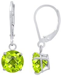 MaxColor - 10k 1.70 Ct. Tw. Peridot Dangle Earrings - Lyst
