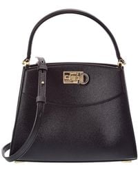 Ferragamo - New Studio Xs Leather Box Bag - Lyst