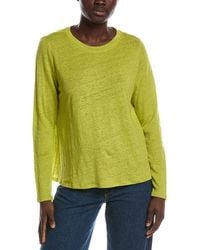 Eileen Fisher - Crewneck Linen T-Shirt - Lyst