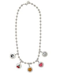 Cloverpost - Squad 14k Plated 15-16mm Pearl Charm Necklace - Lyst