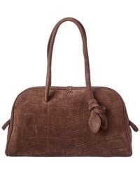 Jacquemus - The Turismo Large Croc-Embossed Suede Shoulder Bag - Lyst
