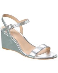 Stuart Weitzman - Dancer 75 Leather Wedge Sandal - Lyst