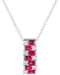 Gregg Ruth - 14K 0.93 Ct. Tw. Diamond & Ruby Pendant - Lyst