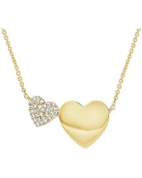 Sabrina Designs - 14k 0.09 Ct. Tw. Diamond Heart Necklace - Lyst