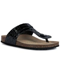 Geox - Brionia K Leather Sandal - Lyst
