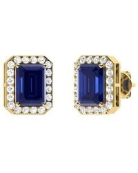 Forever Creations USA Inc. - Signature Collection 14k 1.00 Ct. Tw. Diamond & Sapphire Studs - Lyst