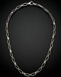 Italian Gold - 14k Bullet Link Necklace - Lyst