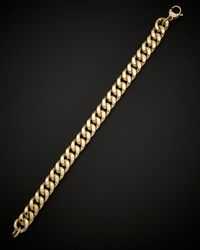 Italian Gold - 14k Semi Solid Curb Chain Bracelet - Lyst