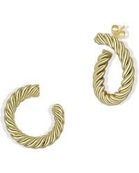 Argento Vivo - Silver Hoop Earrings - Lyst