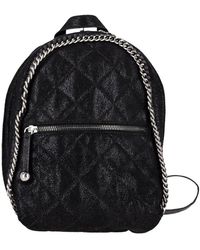 Stella McCartney - Black Faux Leather Falabella Backpack (authentic Pre-loved) - Lyst