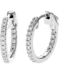 Amairah - 0.25 Ct. Tw. Lab-Grown Diamond Hoops - Lyst
