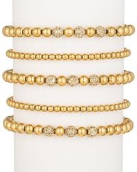 Eye Candy LA - The Luxe Collection Titanium Cz Sophia Stretch Bracelet Set - Lyst