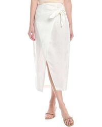 Enza Costa - Linen Wrap Skirt - Lyst