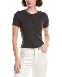 Rag & Bone - Essie Rib Button Top - Lyst