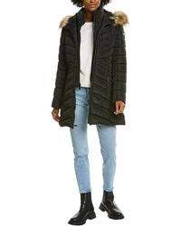 Laundry by Shelli Segal - Chevron Quilted Coat - Lyst