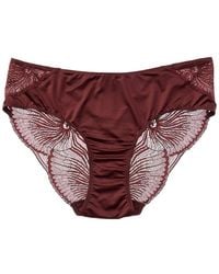 Hanro - Lilith Lace Back High Cut Brief - Lyst