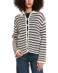 Rag & Bone - Khloe Stripe Linen-blend Cardigan - Lyst