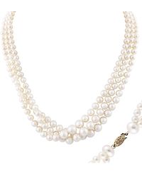 Splendid 14k 6-9mm Pearl Necklace - Multicolour