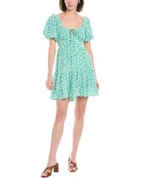 Harper - Puff Sleeve Mini Dress - Lyst