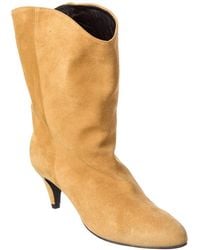 BY FAR - Osage Suede Bootie - Lyst