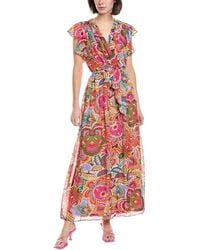 Donna Ricco - Chiffon Maxi Dress - Lyst
